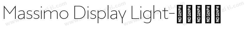 Massimo Display Light字体转换